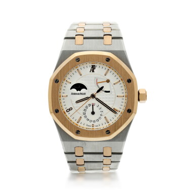 Voir en plein écran - Voir 1 du lot 15. REFERENCE 26168SR.OO.1220SR.02 ROYAL OAK PRIDE OF CHINA A LIMITED EDITION STAINLESS STEEL AND PINK GOLD AUTOMATIC BRACELET WATCH WITH DATE AND POWER RESERVE, CIRCA 2008.