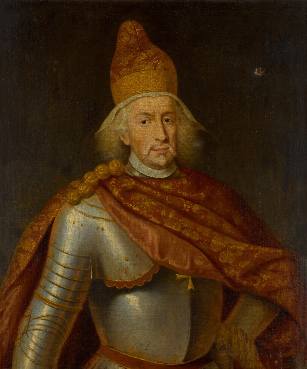 View full screen - View 1 of Lot 409. Portrait of Doge Francesco Morosini (1619–1694), half-length, in armour .
