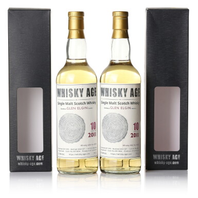 View full screen - View 1 of Lot 3382. Glen Elgin The Whisky Age 10 Year Old Cask #801804 57.4 abv 2011 (2 BT70).