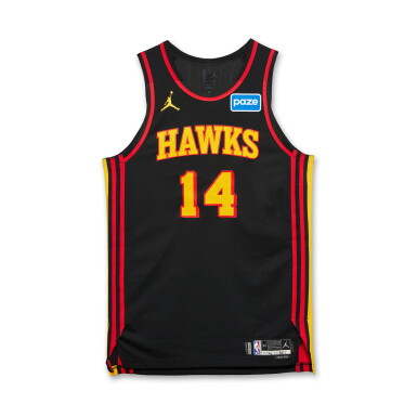 View full screen - View 1 of Lot 26. Asa Newell Atlanta Hawks 2025-2026 Emirates NBA Cup Game Issued Statement Edition Jersey .