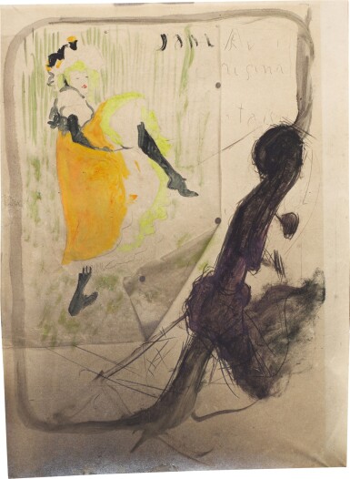 View full screen - View 1 of Lot 422. HENRI DE TOULOUSE-LAUTREC | JANE AVRIL.