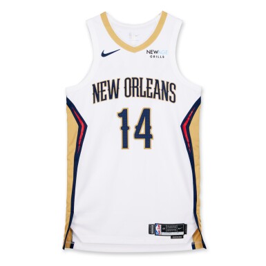 View full screen - View 1 of Lot 180. Brandon Ingram New Orleans Pelicans 2024-2025 Game Worn Association Edition Jersey .