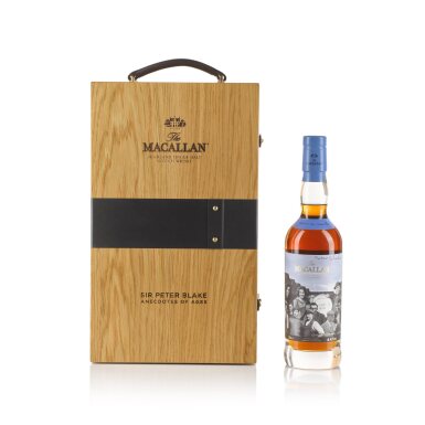 View full screen - View 1 of Lot 17. The Macallan Sir Peter Blake Anecdotes of Ages Down To Work 46.7 abv 1967 (1 BT 70cl).