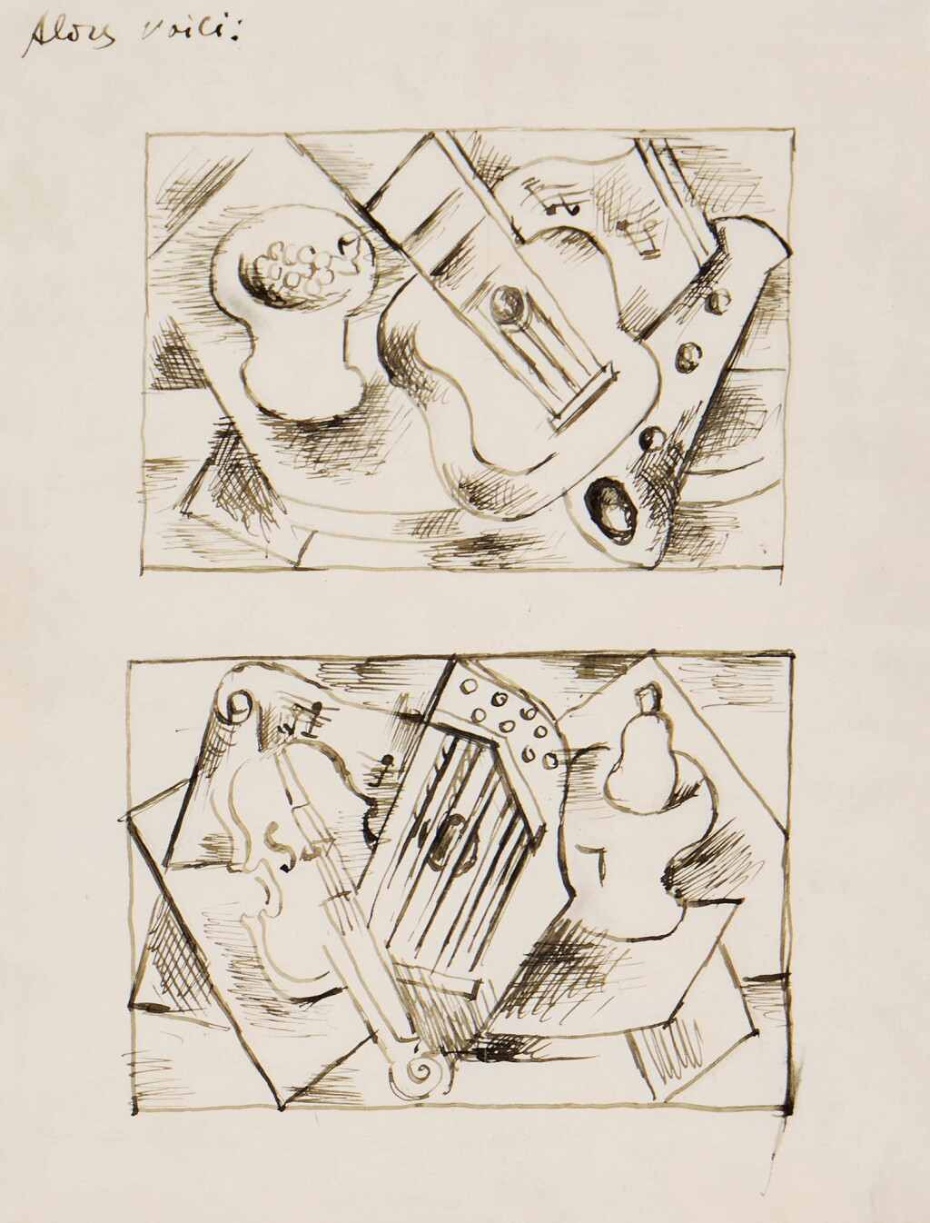 View full screen - View 1 of Lot 315. Nature morte aux instruments de musique .