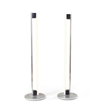 View full screen - View 1 of Lot 1120. Pair of Tube lamps, designed in 1927 | Paire de lampadaires Tube, le modèle de 1927.