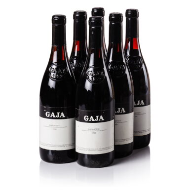 View full screen - View 1 of Lot 369. Barbaresco 1988 Gaja (6 BT).