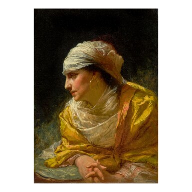 View full screen - View 1 of Lot 470. FREDERICK ARTHUR BRIDGMAN | THE GLANCE.