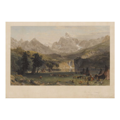 View full screen - View 1 of Lot 1798. ALBERT BIERSTADT | THE ROCKY MOUNTAINS (LANDER'S PEAK).