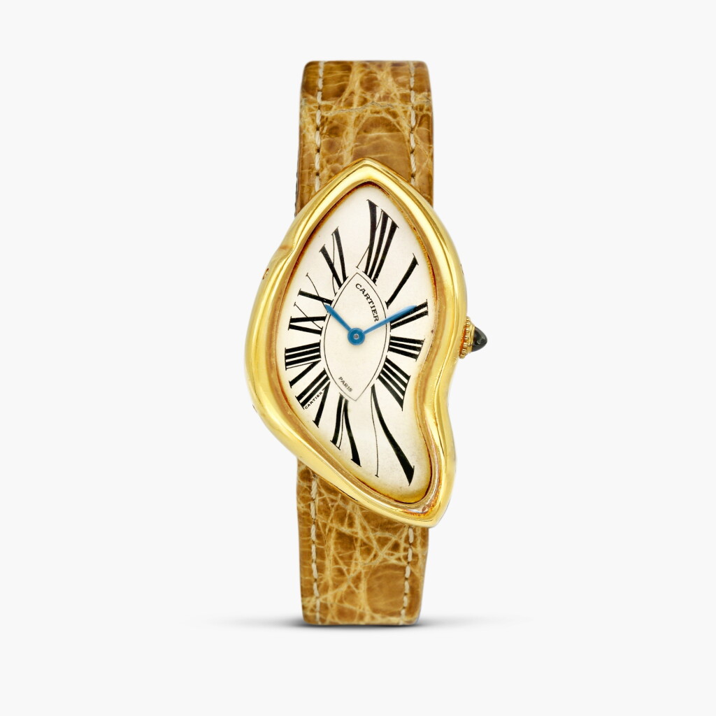 View full screen - View 1 of Lot 2502. Crash ‘Paris’ | A limited edition yellow gold wristwatch, Circa 1991.