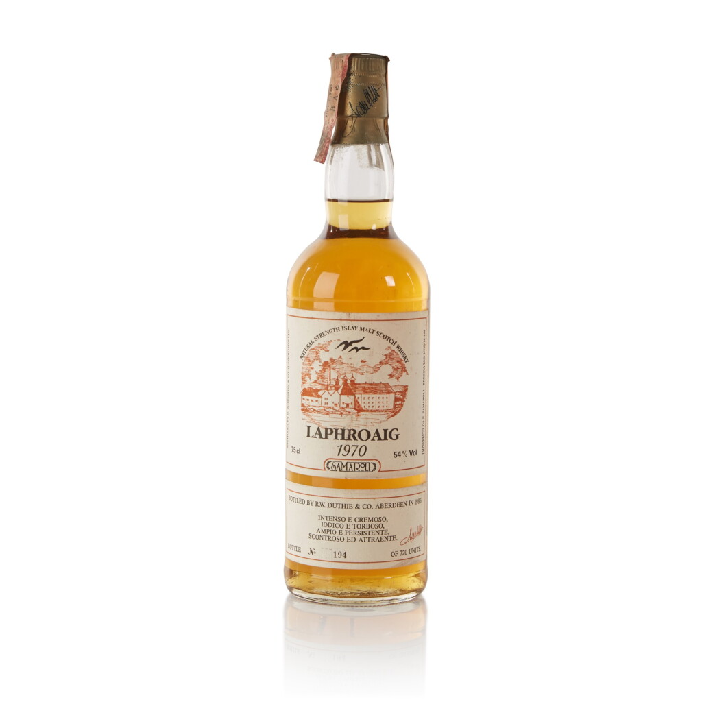 View full screen - View 1 of Lot 95. Laphroaig Samaroli 16 Year Old 54.0 abv 1970 .