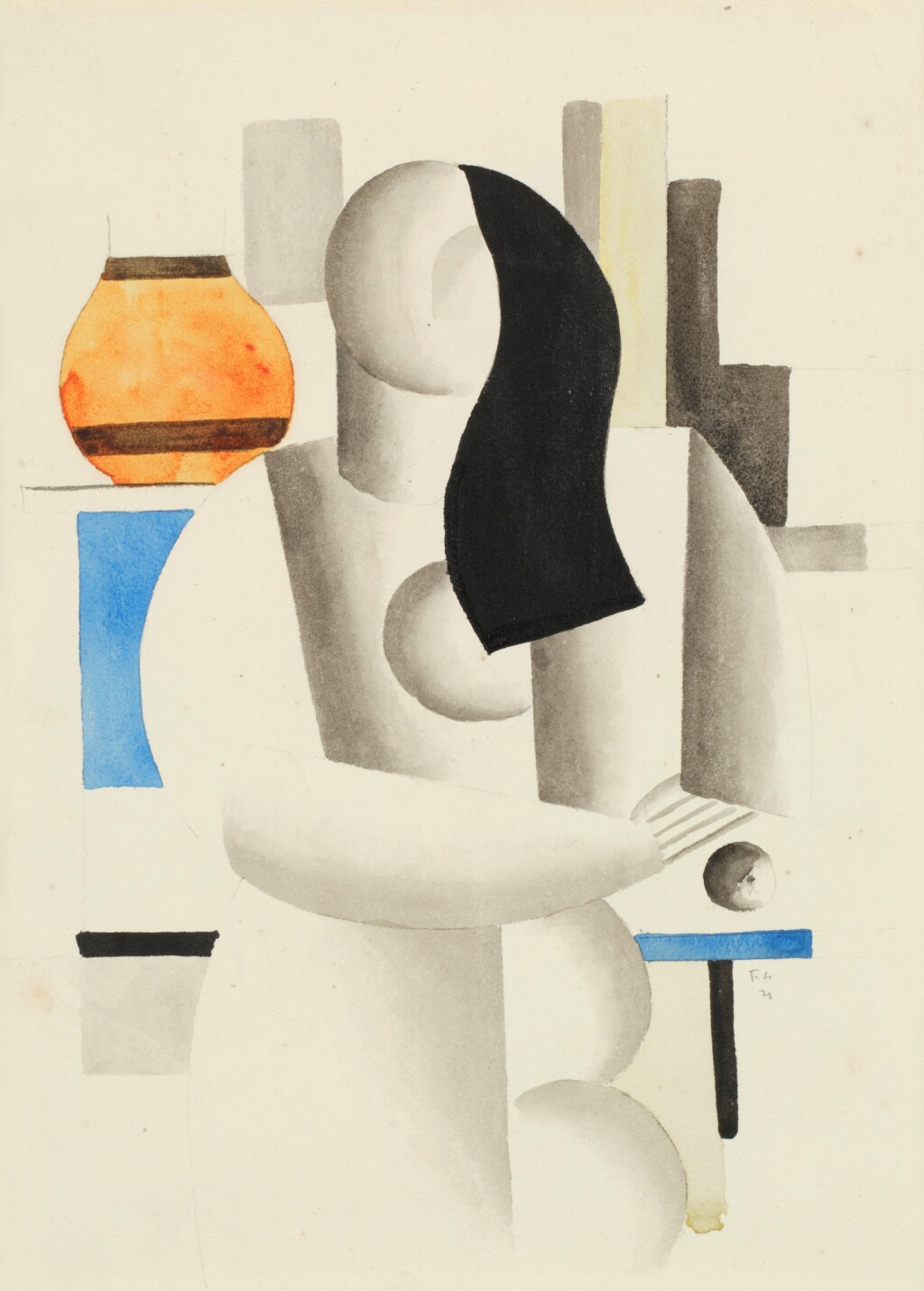 Fernand Léger — Femme attablée (Étude pour ‘Le Grand déjeuner’)