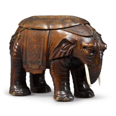 View full screen - View 1 of Lot 26. Gustave Keller, 1881-1922 | Elephant-form Bidet.