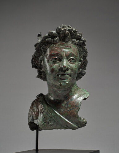 View full screen - View 1 of Lot 104. A Roman Bronze Balsamarium, circa mid 2nd Century A.D..