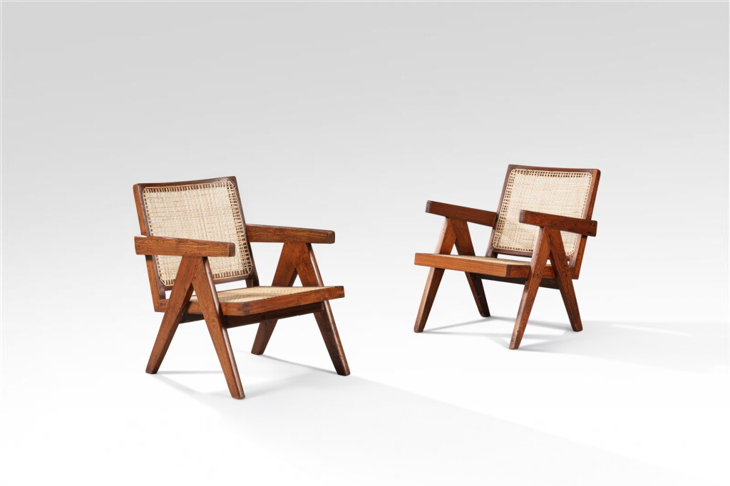 View full screen - View 1 of Lot 123. Pair of Easy Armchairs.
