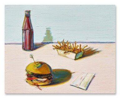 View full screen - View 1 of Lot 230. Burger, Fries and Ketchup.