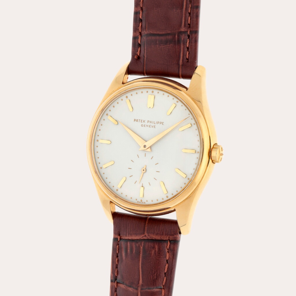 View full screen - View 1 of Lot 52. Reference 2526 | A yellow gold wristwatch | Circa 1956.