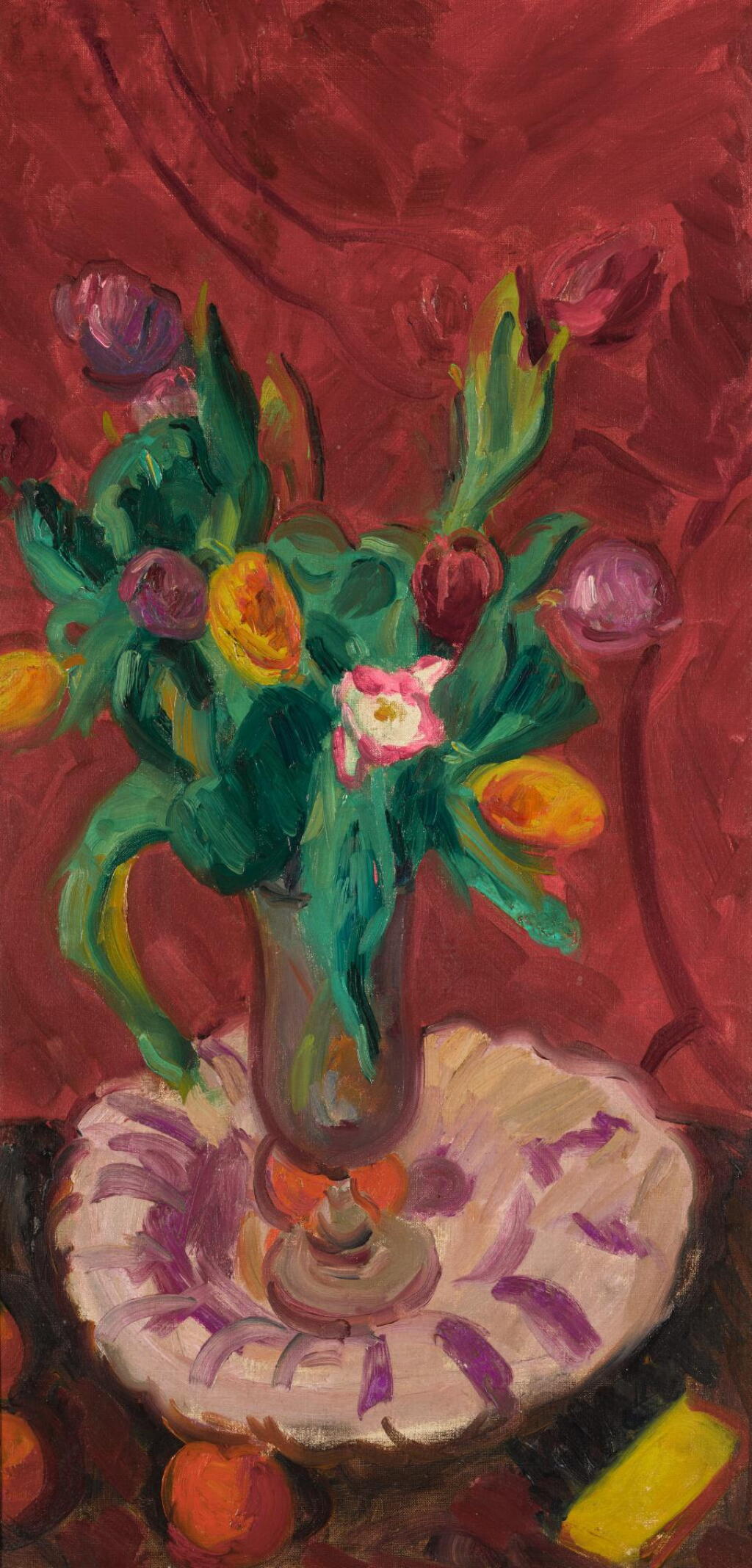 View full screen - View 1 of Lot 154. SIR MATTHEW SMITH | TULIPS IN A WHITE DISH (II).