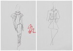 Two original sketches for fashion | Deux croquis de mode originaux