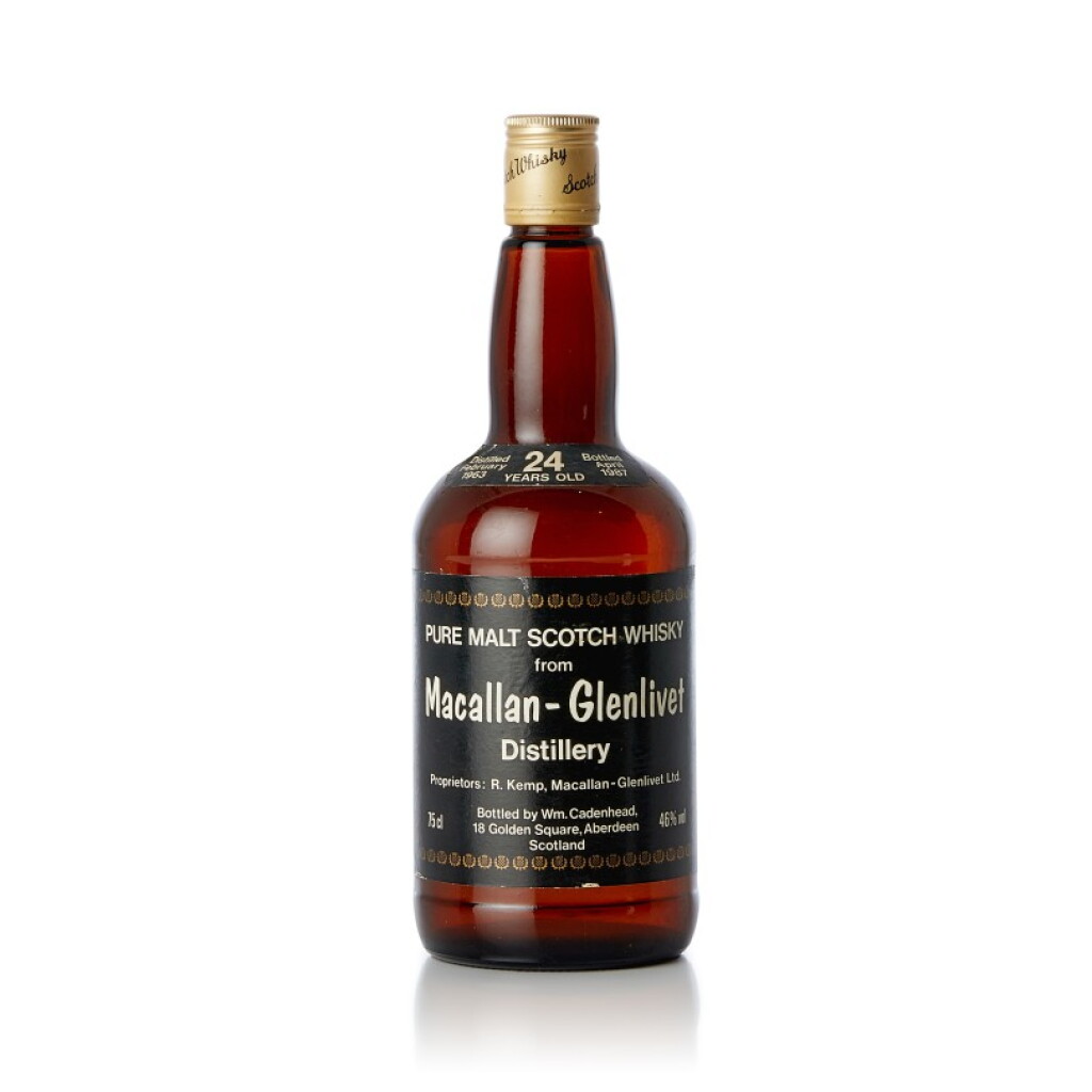 View full screen - View 1 of Lot 7839. Macallan Glenlivet Cadenhead's Dumpy 24 Year Old 46.0 abv 1963 (1 BT75).