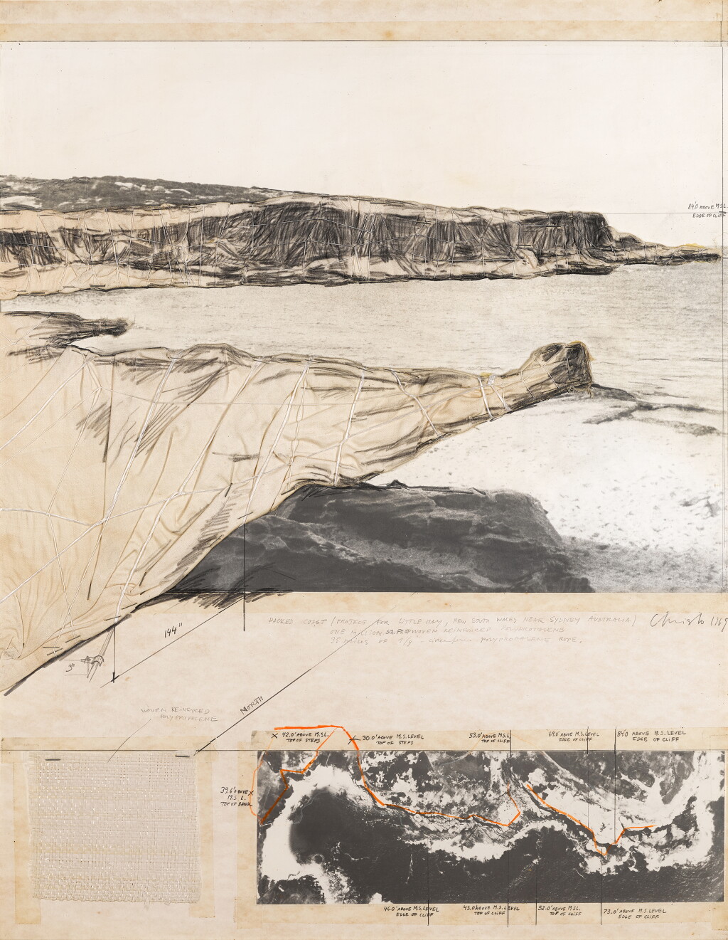 View full screen - View 1 of Lot 304. Packed Coast (Project for Little Bay, New South Wales, Near Sydney, Australia).