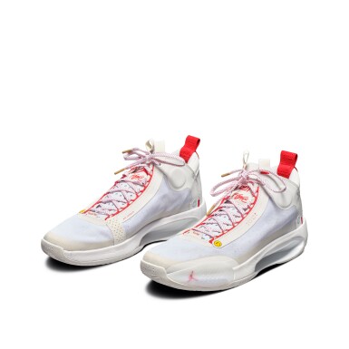 View full screen - View 1 of Lot 27. Jayson Tatum 2019-2020 Boston Celtics Game Worn Sneakers.