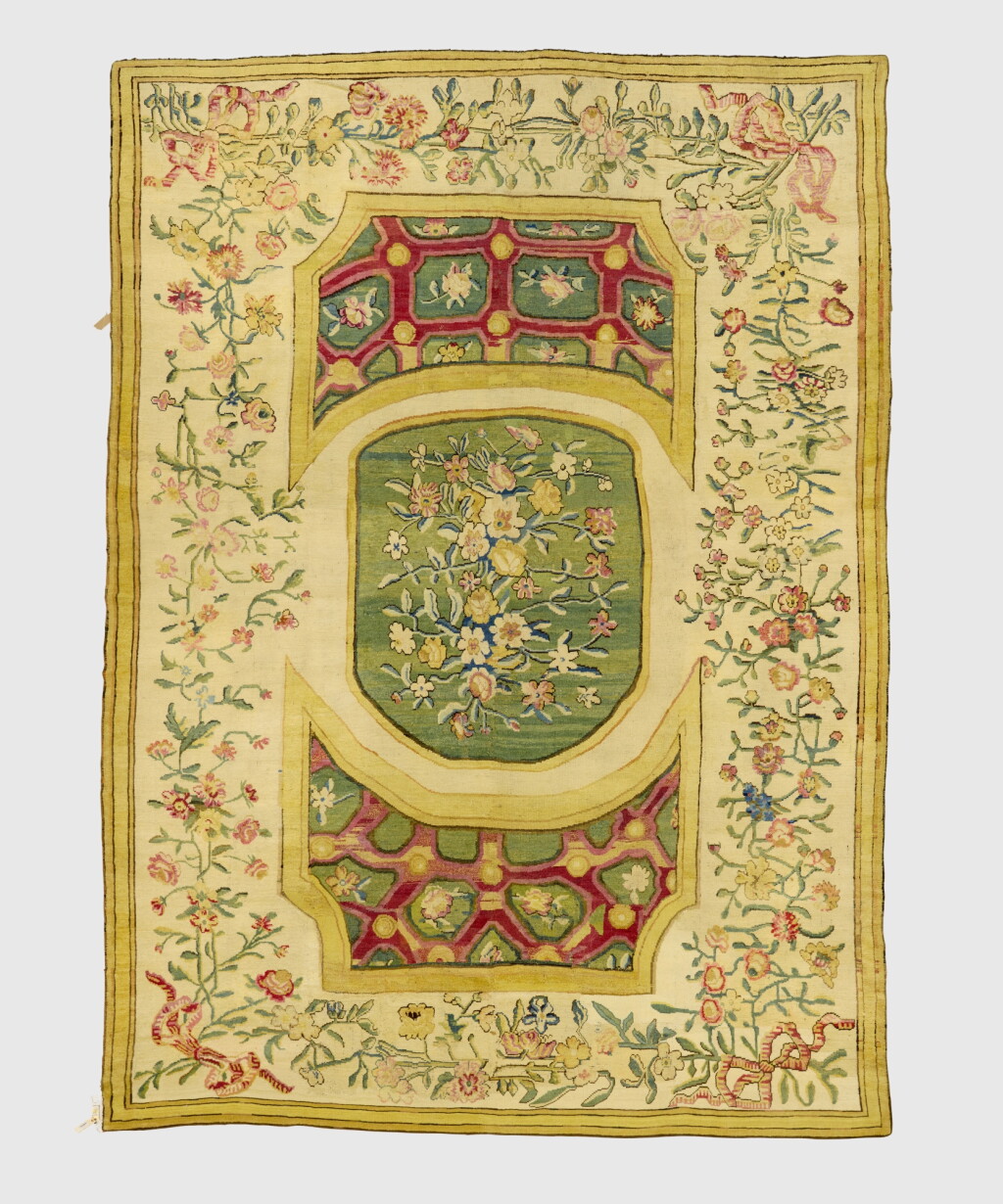 View full screen - View 1 of Lot 589. A Louis XV Aubusson Pile Carpet, Mid-18th Century.