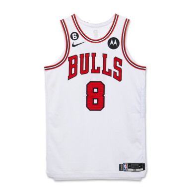 View full screen - View 1 of Lot 120. Zach LaVine Chicago Bulls 2022-2023 Game Worn Association Edition Jersey | Double-Double | Career-High Rebounds.