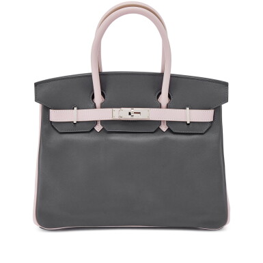 View full screen - View 1 of Lot 643. Ardoise and Rose Dragée Swift HSS Birkin 30 Palladium Hardware, 2008.