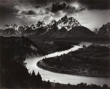 View full screen - View 1 of Lot 72. The Tetons and The Snake River, Grand Teton National Park, Wyoming.