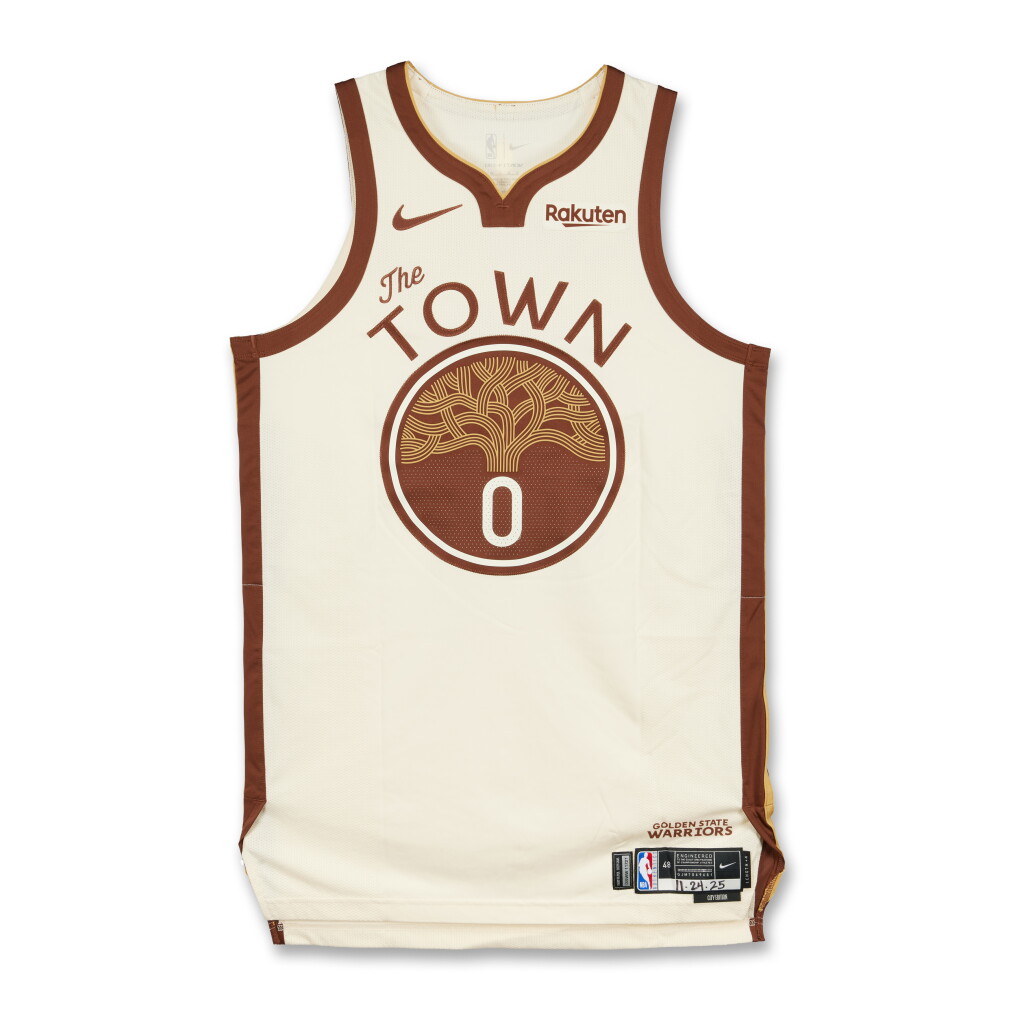View full screen - View 1 of Lot 26. Gary Payton II Golden State Warriors 2025-2026 Game Worn City Edition Jersey.