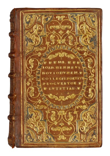 View full screen - View 1 of Lot 46. Guitot, Les meditations, Paris, 1558, French tan calf for Wolfgang Frantz from the Collège de Fortet.