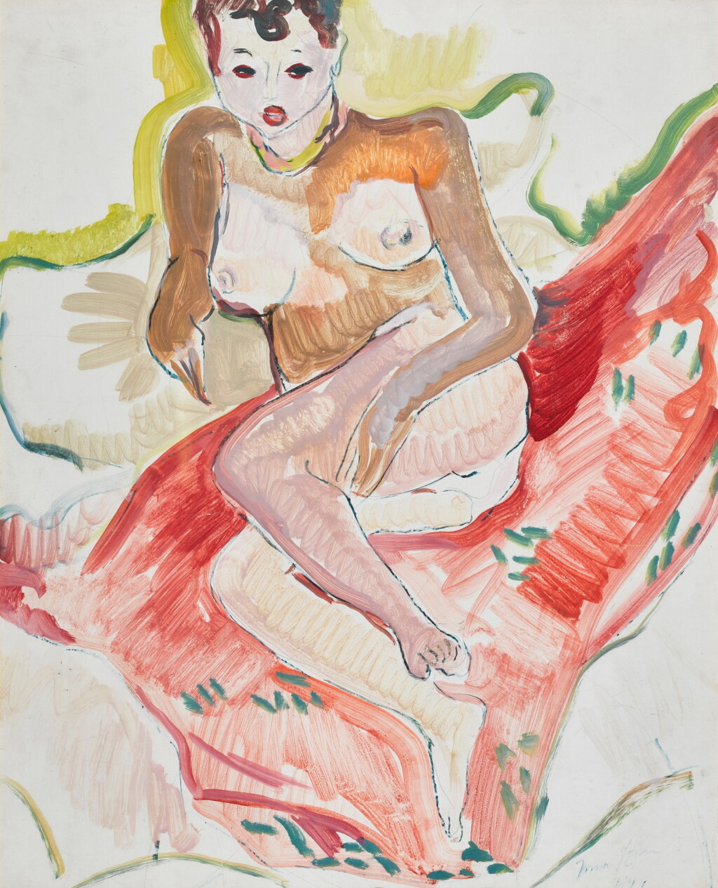 View full screen - View 1 of Lot 5. Reclining Nude.