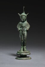 AN ETRUSCAN BRONZE FIGURE OF A WARRIOR, CIRCA 500-475 B.C.