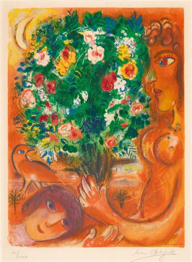 View full screen - View 1 of Lot 18. AFTER MARC CHAGALL | FEMME AU BOUQUET (M. CS. 37).