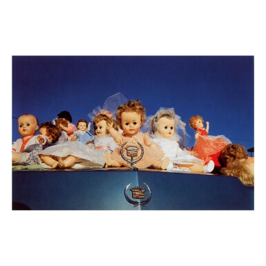 View full screen - View 1 of Lot 93. WILLIAM EGGLESTON | UNTITLED (DOLLS ON CADILLAC, MEMPHIS) .