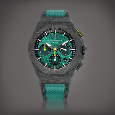 View full screen - View 1 of Lot 769. Laureato Absolute Chronograph Aston Martin F1 Edition, Reference 81060-41-3071-1CX | A limited edition carbon and titanium chronograph wristwatch with date, Circa 2022 | 芝柏 | Laureato Absolute Chronograph Aston Martin F1 Edition 型號81060-41-3071-1CX | 限量版鍛碳及鈦金屬計時腕錶,備日期顯示,約2022年製.