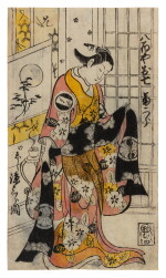 Nishikawa Sukenobu (1671-1750) | The actor Segawa Kikujiro I in the role of Oshichi the Greengrocer's Daughter | Edo period, 18th century