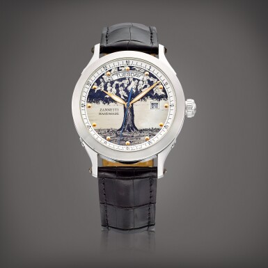 View full screen - View 1 of Lot 997. Regent Tree Orgy, Reference RTOAD160337 | A limited edition stainless steel wristwatch with day, date and erotic dial, Circa 2010 | Regent Tree Orgy 型號RTOAD160337 | 限量版精鋼腕錶,備日期、星期顯示及春宮錶盤,約2010年製.