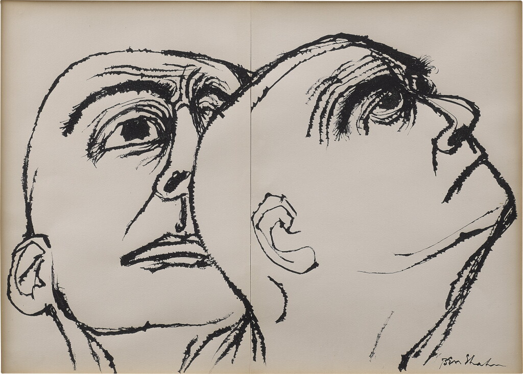 View full screen - View 1 of Lot 154. Head Study: A Diptych.