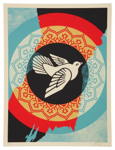 View full screen - View 1 of Lot 108. OBEY PEACE DOVE HOLIDAY 2020.