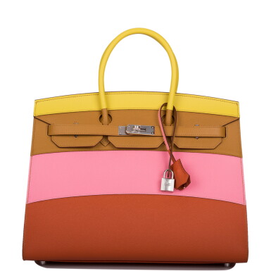 View full screen - View 1 of Lot 44. "Sunrise" Rainbow Sellier Birkin 35cm in Epsom Leather with Palladium Hardware, 2020.