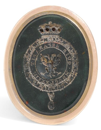 View full screen - View 1 of Lot 233. A GOLD FOB SEAL, ENGLISH, EARLY 19TH CENTURY.