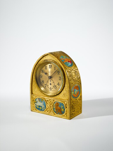 View full screen - View 1 of Lot 3. Tiffany Studios, “Zodiac” Clock.