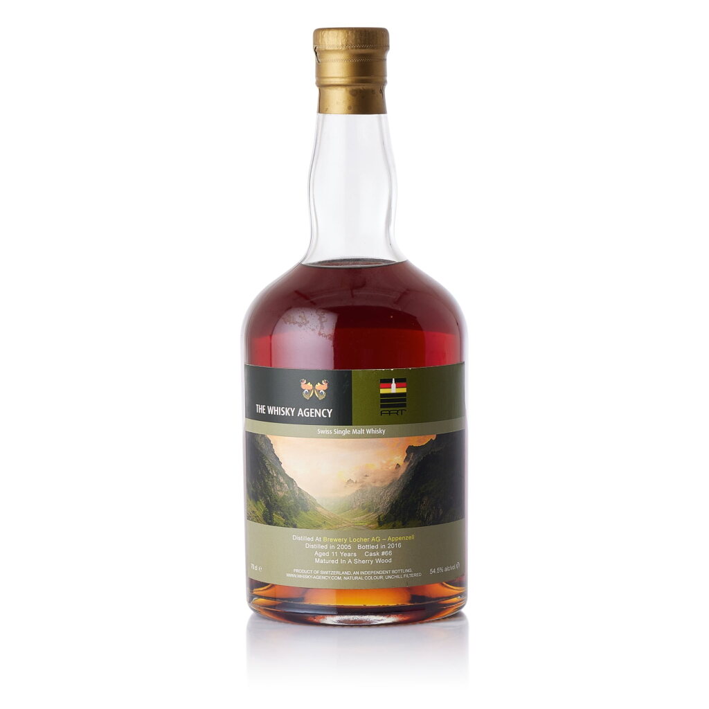 View full screen - View 1 of Lot 2302. Brauerei Locher The Whisky Agency 11 Year Old Cask #66 54.5 abv NV (1 BT70).