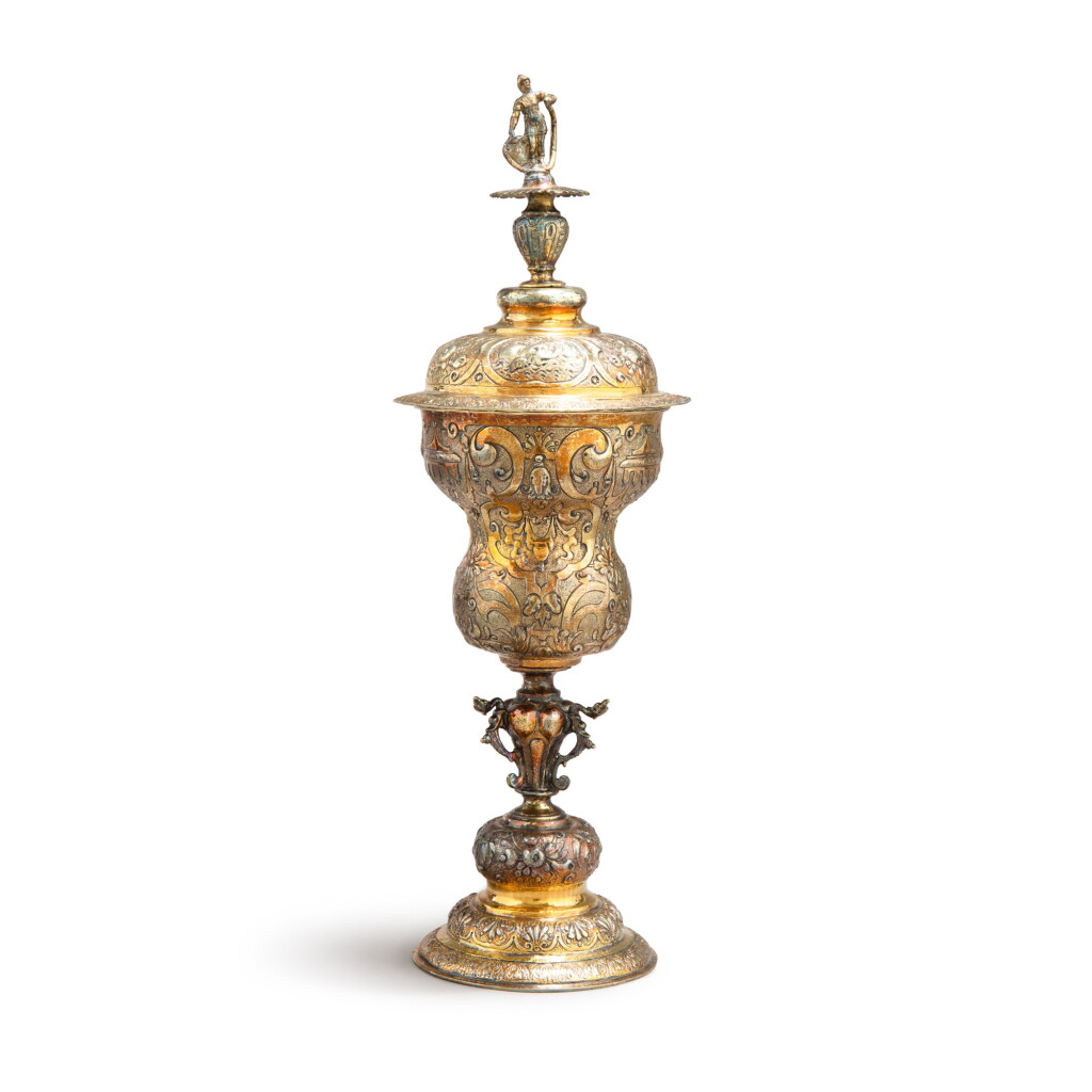 View full screen - View 1 of Lot 320. A Dutch silver-gilt cup and cover, Franssoys Eelioet, Utrecht, 1622.