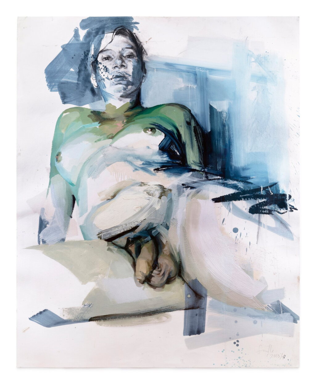 View full screen - View 1 of Lot 134. Transvestite Paint Study.