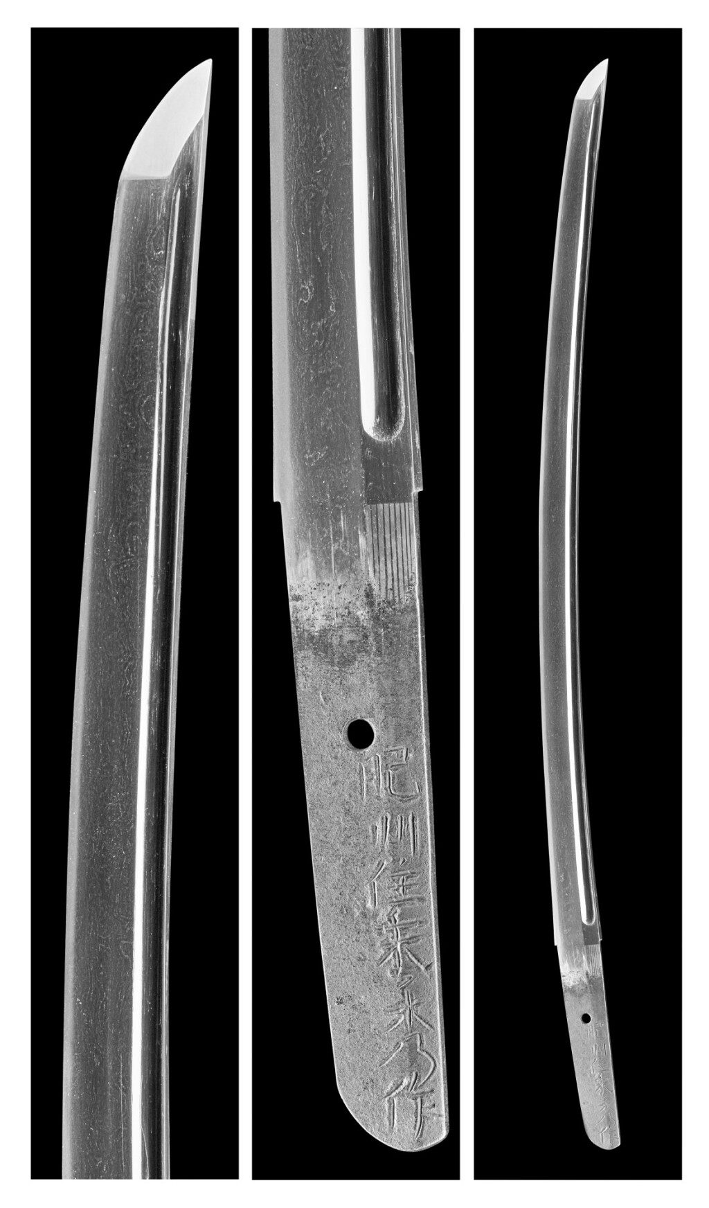View full screen - View 1 of Lot 31. A Wakizashi | Signed Hishu ju Seuhide saku | Dated Bunmei sannen hachigatsu hi (A day in August 1471).