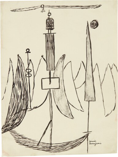 View full screen - View 1 of Lot 255. LOUISE BOURGEOIS | UNTITLED.