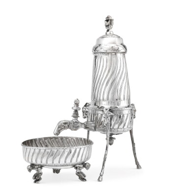 View full screen - View 1 of Lot 262. An electroplate fountain and basin, probably Italian, second half of the 19th century.