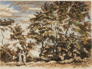 View full screen - View 1 of Lot 1174. Wind-Blown Trees.